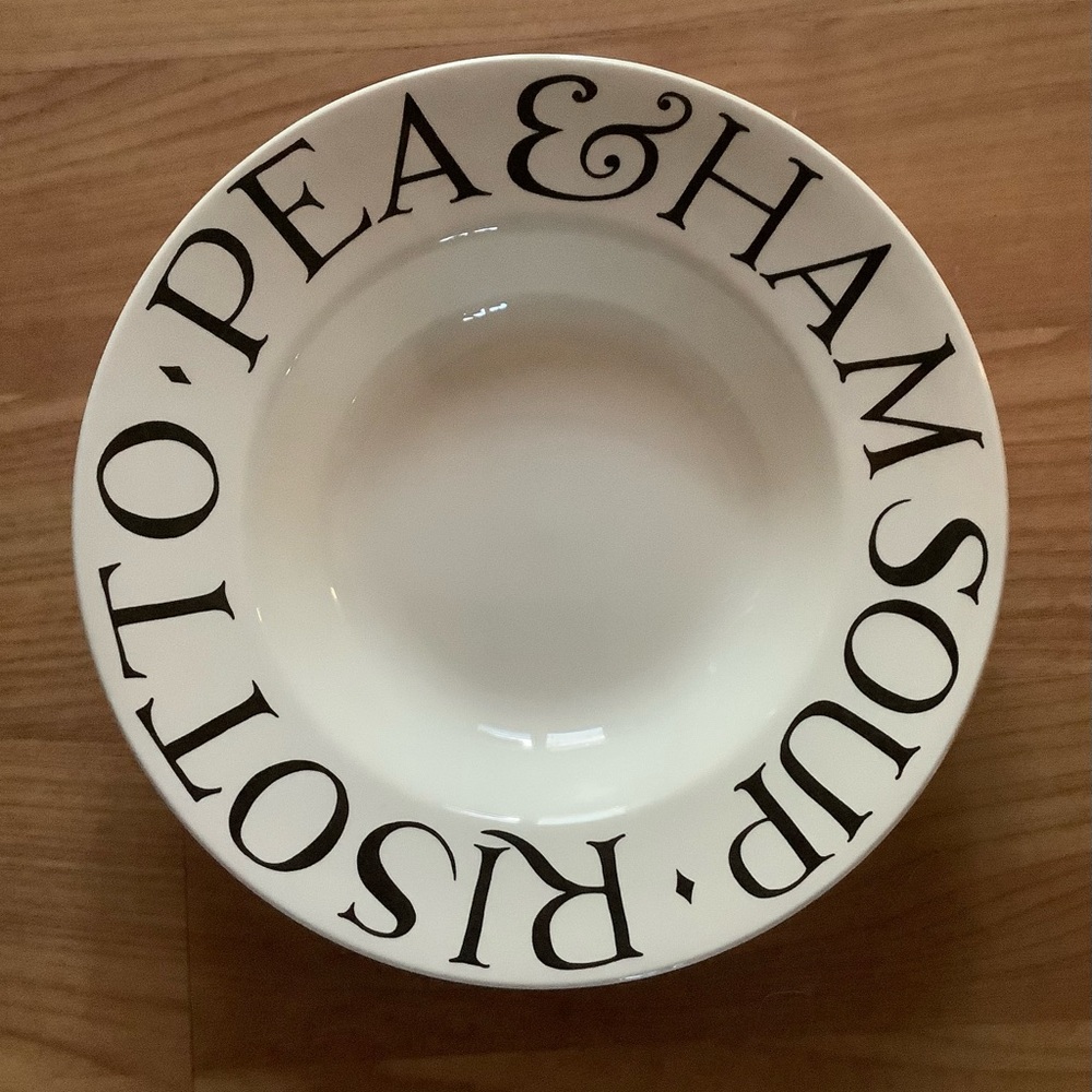 Emma Bridgewater Black Toast & Marmalade Soup Plate Bowl, Mint Condition